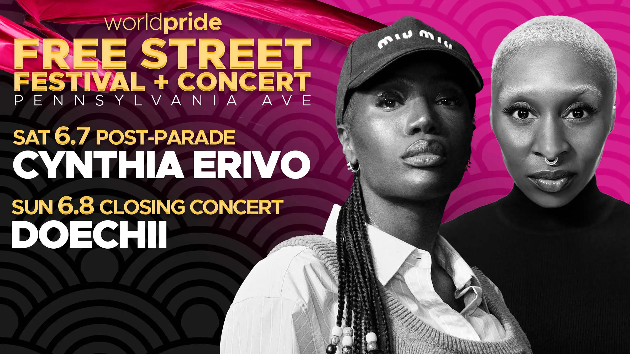 Photos of Cynthia Erivo and Doechii