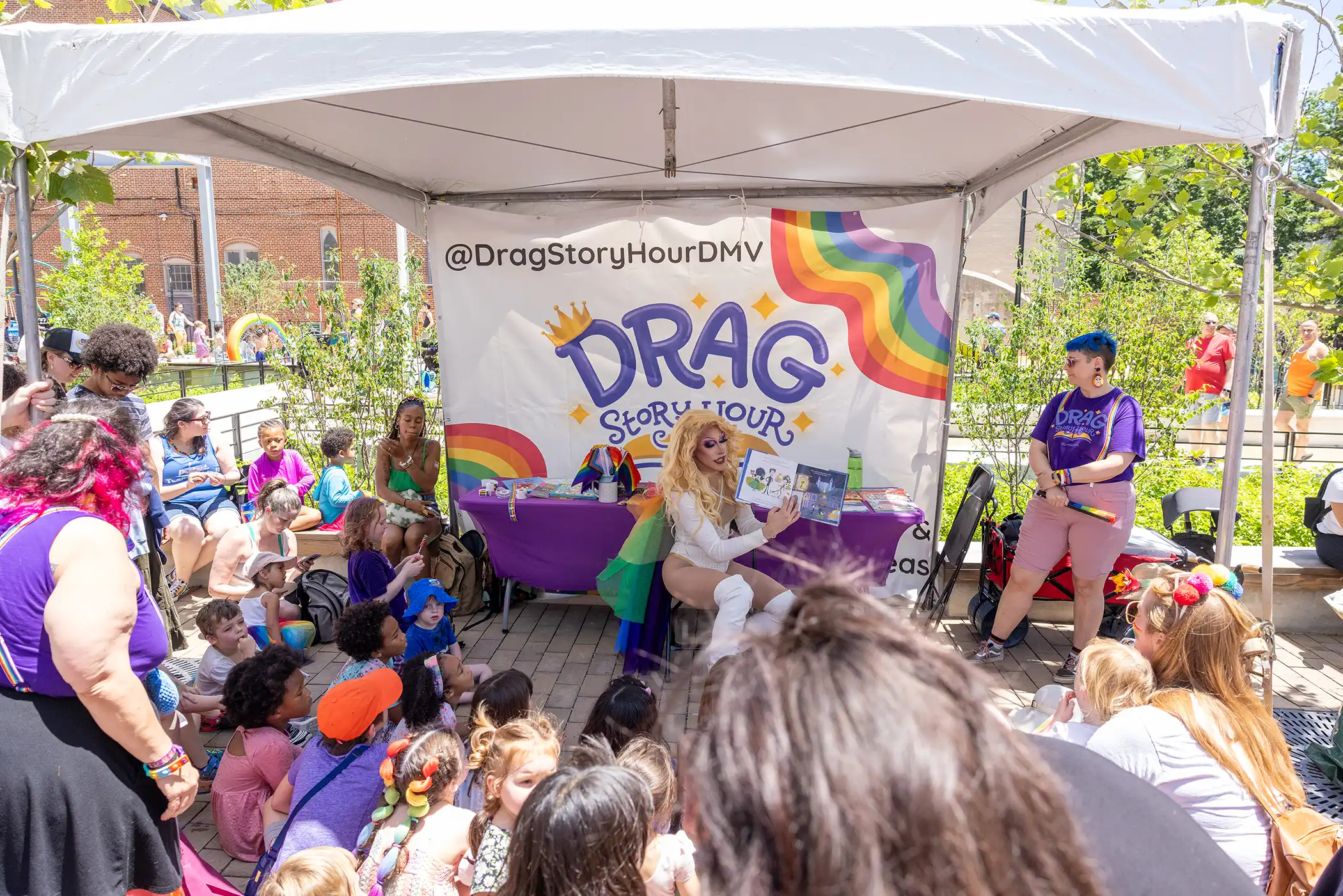 Patrick Magee A photo showing Drag Story Hour from 2024