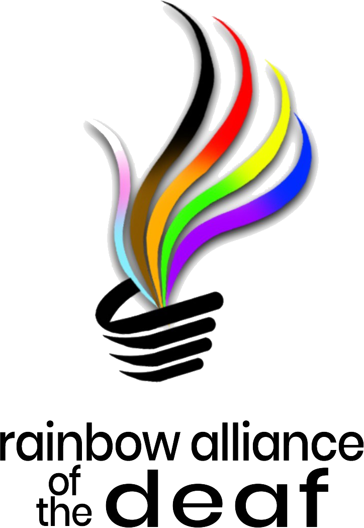Rainbow Alliance of the Deaf Logo